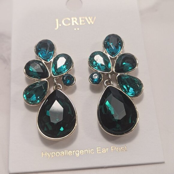 J. Crew Factory Jewelry - J.Crew Factory Crystal Petal Statement Earrings